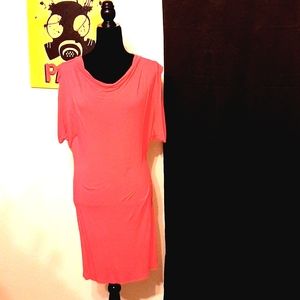Neon pink vintage dress